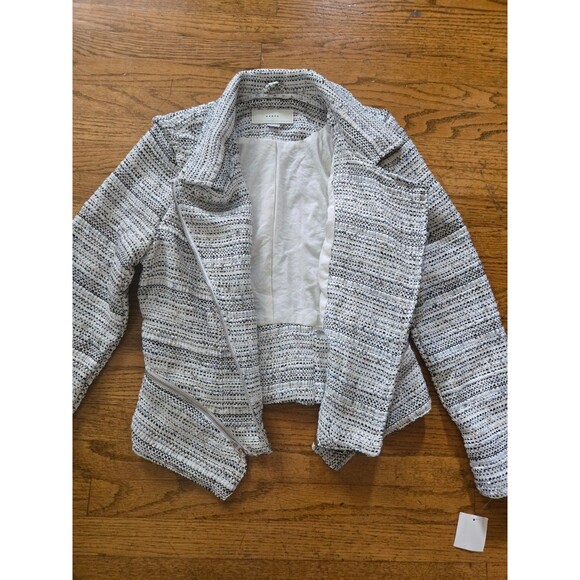 BLANKNYC Womens Tweed Fitted Zipper Moto Jacket Size Small NWT - Picture 6 of 8